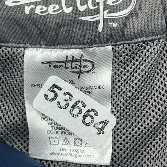 REEL LIFE Shorts Mens XL Swim Trunks Beach Boardshort Drawstring Mesh Lined Blue - Picture 14 of 14